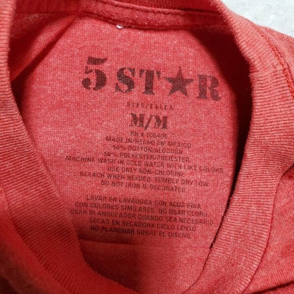 USA Patriotic Red Tee Size Medium - Picture 3 of 6